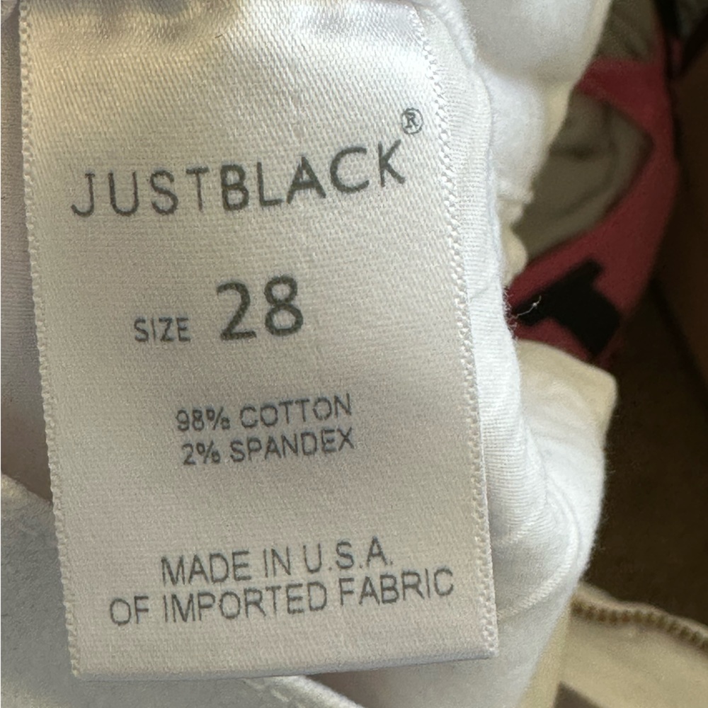 A1 - #6 White distressed straight leg jeans size 28 by Just Black - JBD - Picture 7 of 7